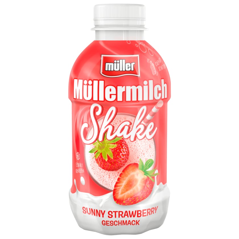 Müller Müllermilch Shake Sunny Strawberry Geschmack 400ml